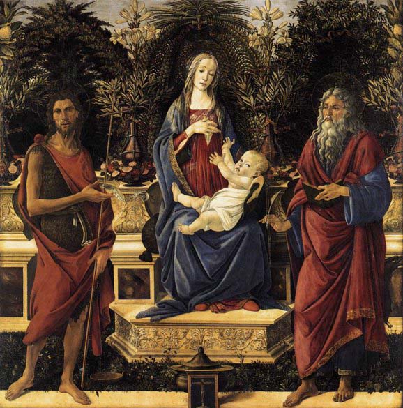 Sandro Botticelli The Virgin and Child Enthroned